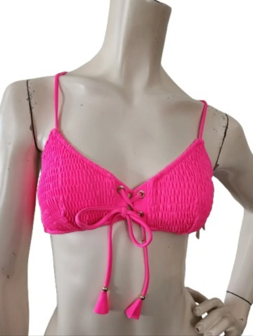 Victoria's Secret Bikini Top Women's M Pink NEW